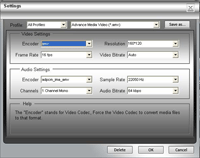 Tipard DVD Ripper - Settings