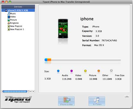 Tipard iPhone to Mac Transfer