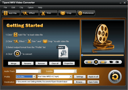 convert MKV to AVI