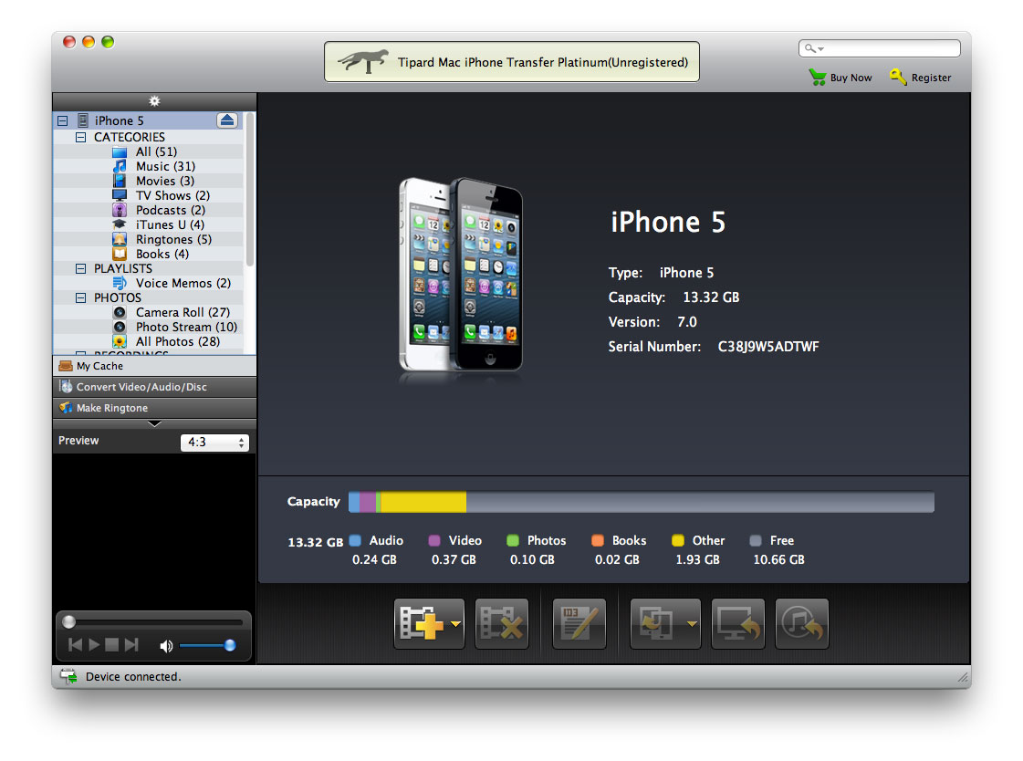 Best iPhone Transfer for Mac – Transfer iPhone/iPad/iPod files on Mac