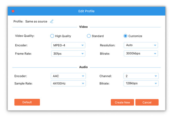 Profile Setting