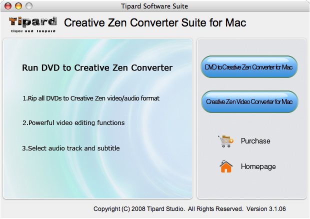 Tipard Mac Creative Zen Converter Suite 3.1.08 full
