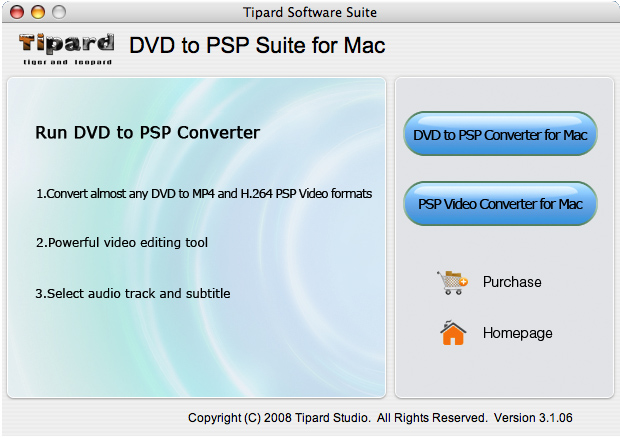Tipard DVD to PSP Suite for Mac 3.1.36 full