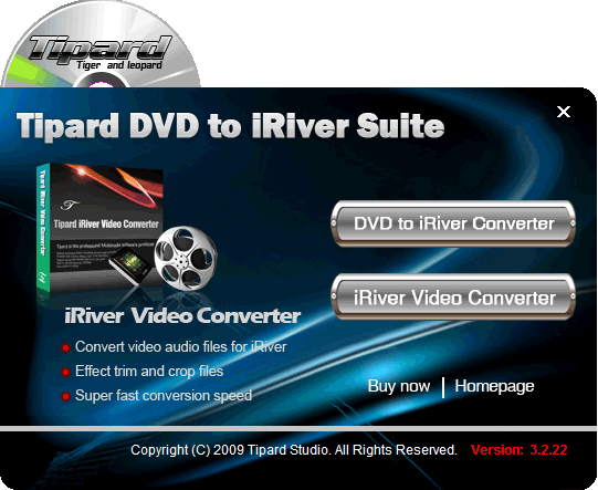 Tipard DVD to iRiver Suite 3.2.26 full