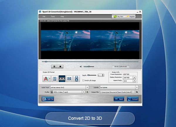 is there a basic free 2d to 3d video converter