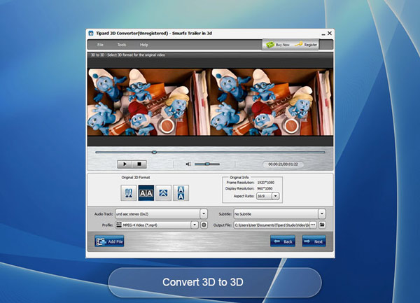 konig 2d to 3d video converter screen shots