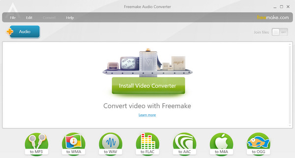 Freemake Audio Converter Interface