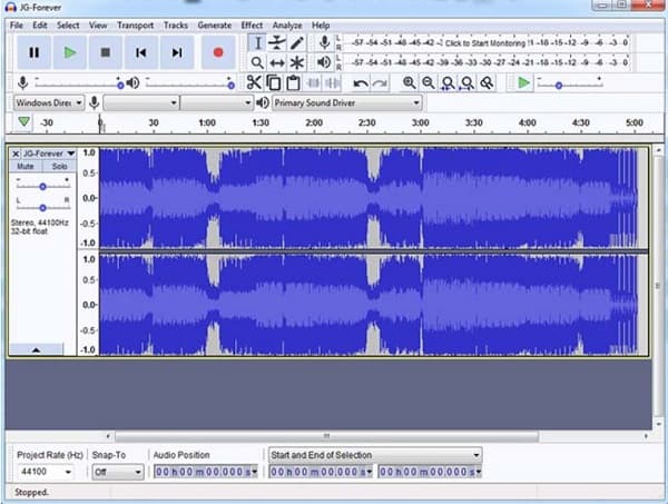 Upload Audio Audacity