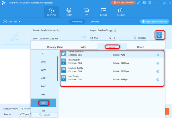 TVCU Output Format