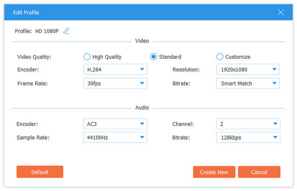 editready settings to convert to mpeg