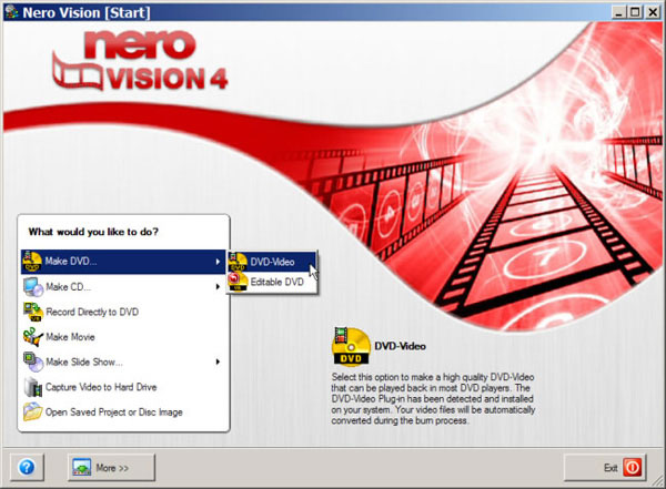 using nero 12 platinum to make a dvd out of dvd compatible video files