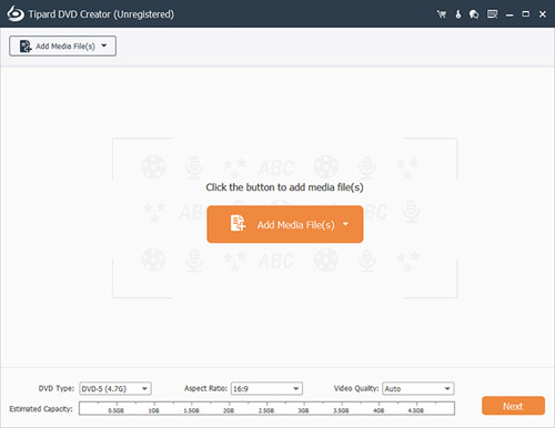 Create DVD disc with any video format.