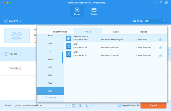 Profile and Settings