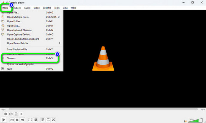 Stream Option in Vlc