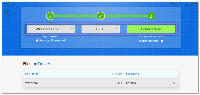 Burn WMV File To DVD Format Using Zamzar