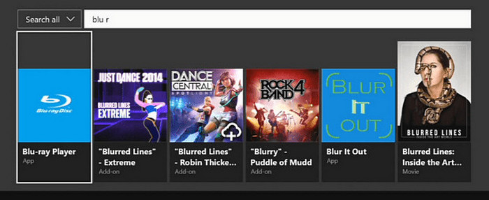 Search Blu Ray Player in Microsoft Store