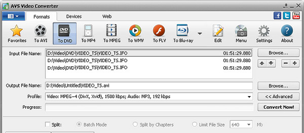 Avstodvd Interface