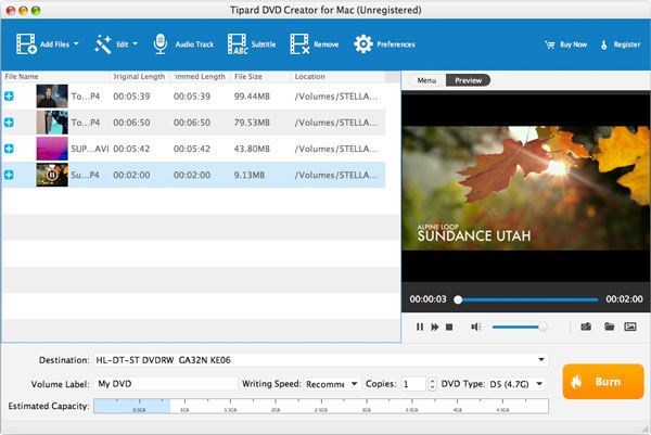 Tipard DVD Creator 5.2.82 for windows instal free
