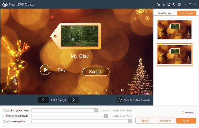 Tipard Dvd Creator Interface