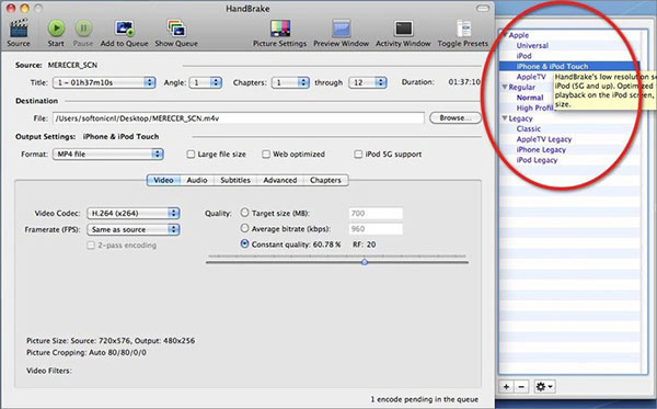 handbrake mac dvd