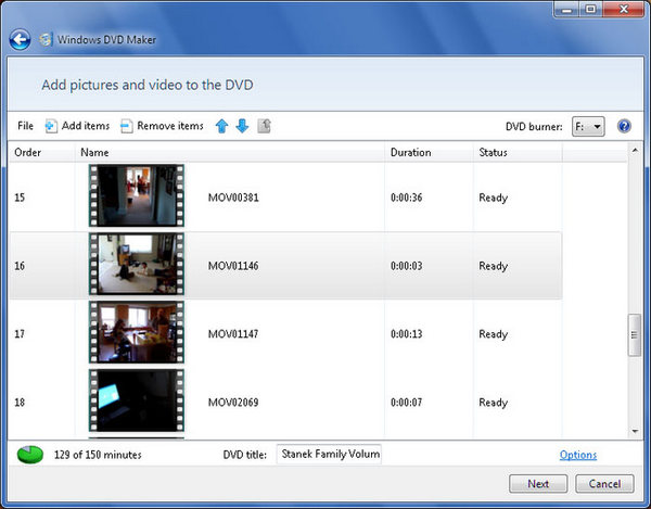 Windows DVD Maker