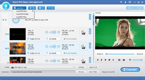 Load dvd ripper