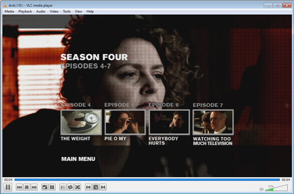 play a dvd in vlc media player linux