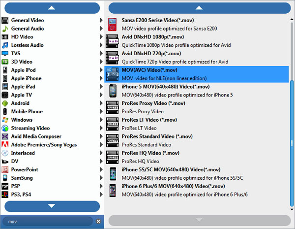 Choose Output Format