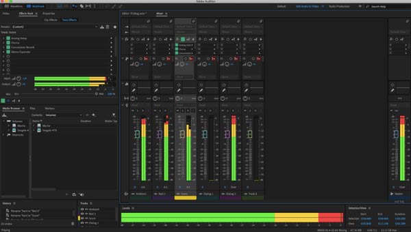 Как сохранить мультитрек в adobe audition в mp3