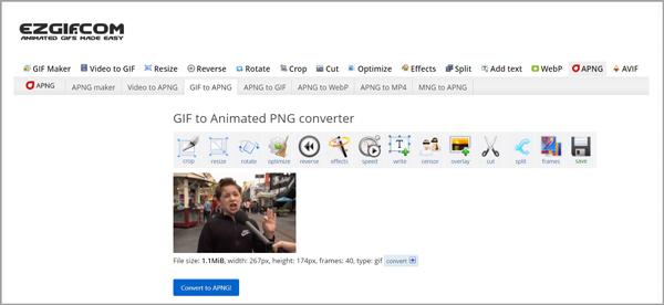 PNG to GIF maker, Convert PNG to GIF online