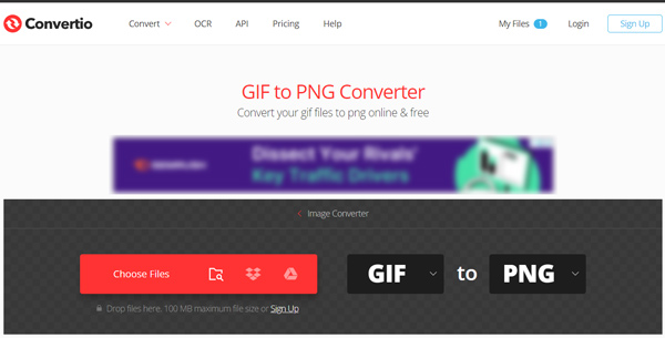 Free Online GIF to PNG Converter tool