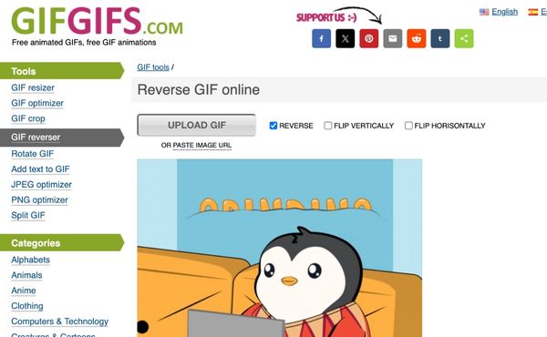 GIFGIFS Interface