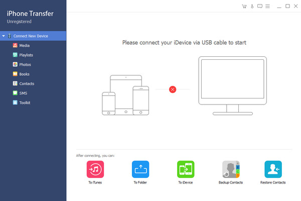 iPhone USB Transfer Tipard Connect