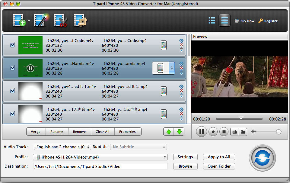 Tipard iPhone 4S Video Converter for Mac 3.6.12 full