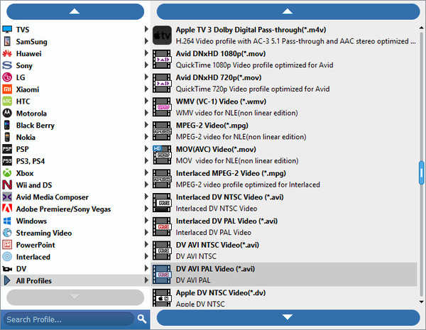 Choose AVI Output File