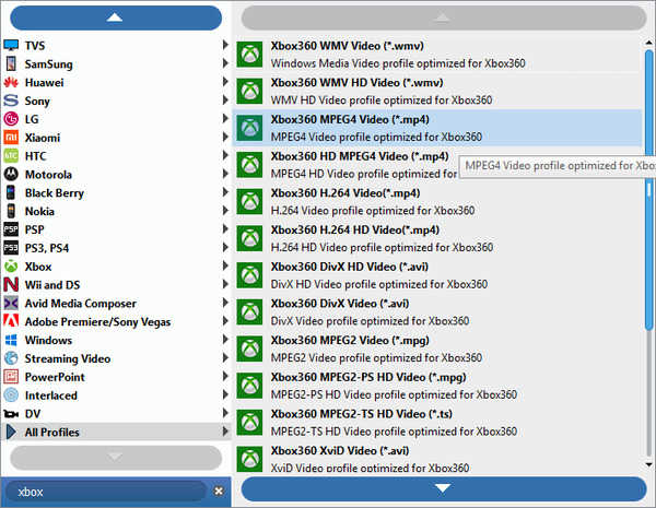 Choose Xbox Output File