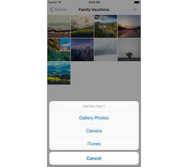Как добавить фото в скрытые на iphone