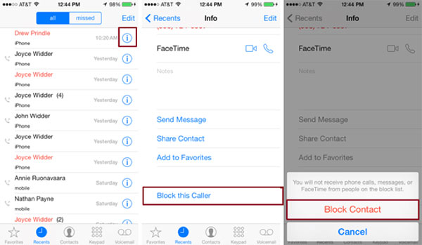 how to block unknown calls on iphone