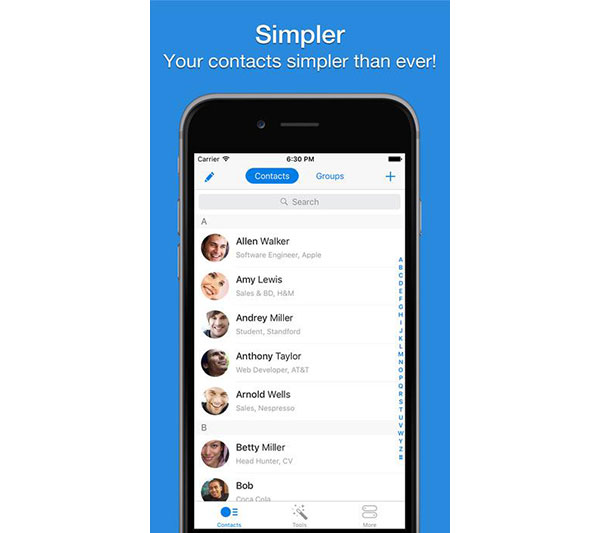 best free contact manager app 2016