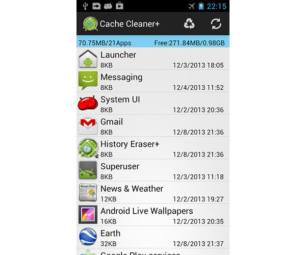 download cache cleaner android
