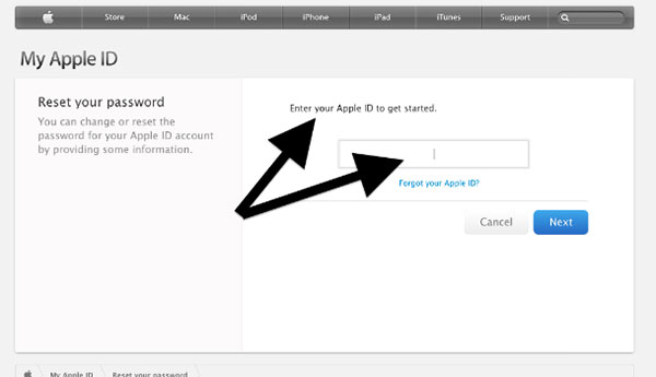 erase ipad forgot apple id password