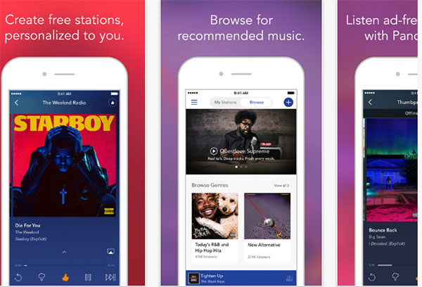 pandora music app for android