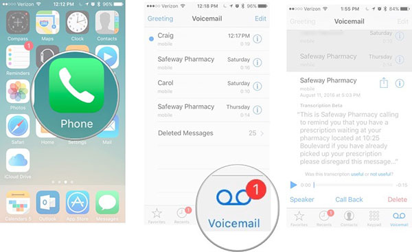 Change Default Voicemail