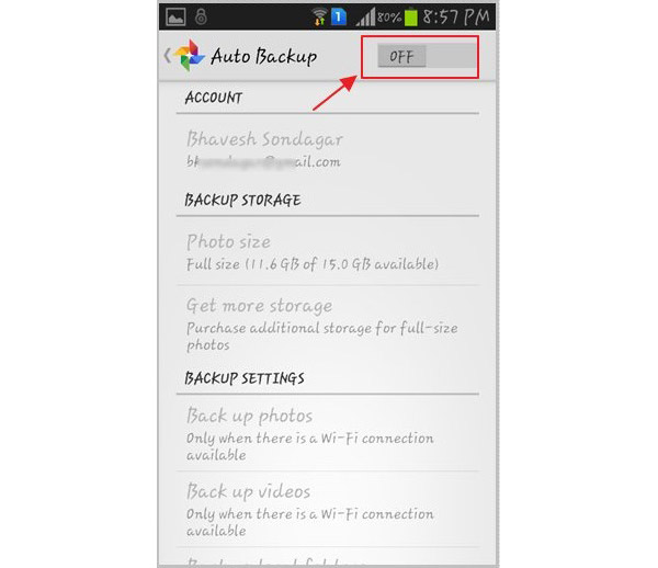 picasa auto backup