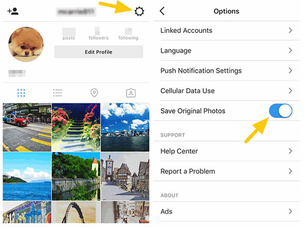 Save Instagram Photos on iPhone