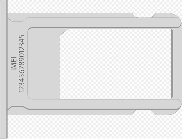 iphone imei on sim tray