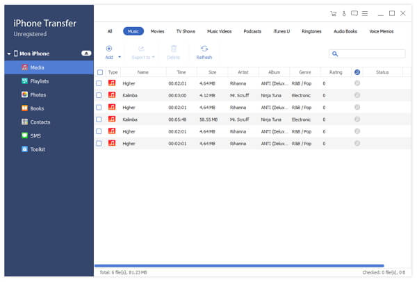 Transfer Step Interface