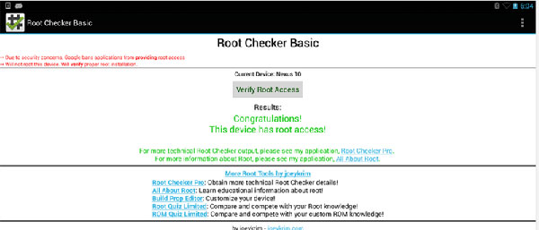 Root Check