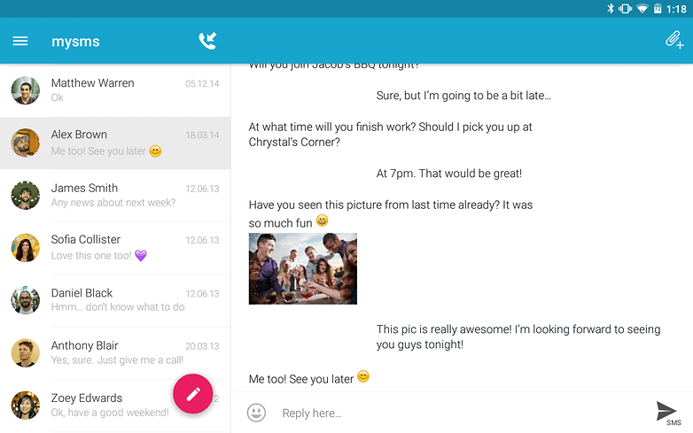 best messenger for android tablet