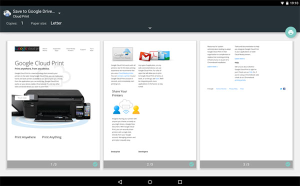 print evernote android